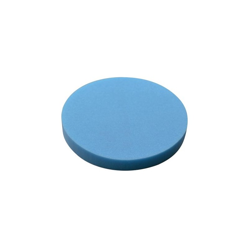 Pad mousse bleu pour essuyage de diamètre 150 mm