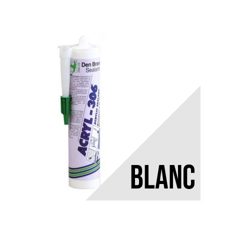Mastics acrylique Acryl 306 - Den Braven - Blanc
