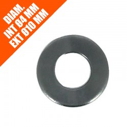 Rondelles plates - acier - Ø4 / 10 mm