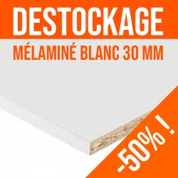 Panneau Mélaminé blanc - ep. 30 mm - promo 50% !
