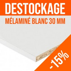 Panneau Mélaminé blanc - ep. 30 mm - promo 15% !