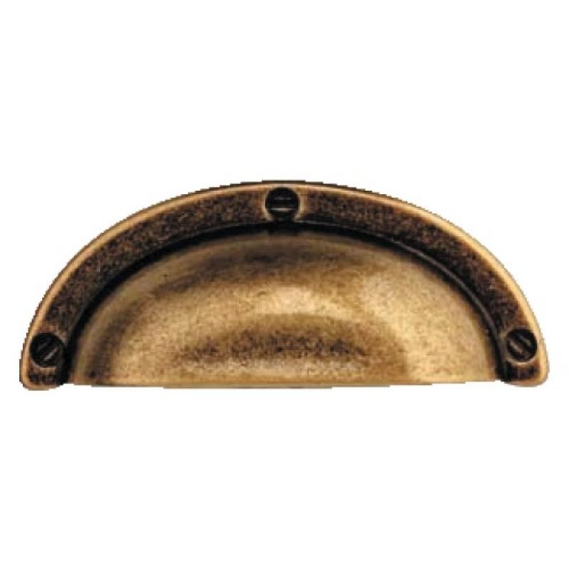 Poignée  Coquille Bronze - 95mm